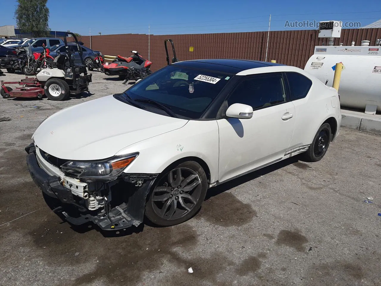 2015 Toyota Scion Tc  White vin: JTKJF5C76F3093891