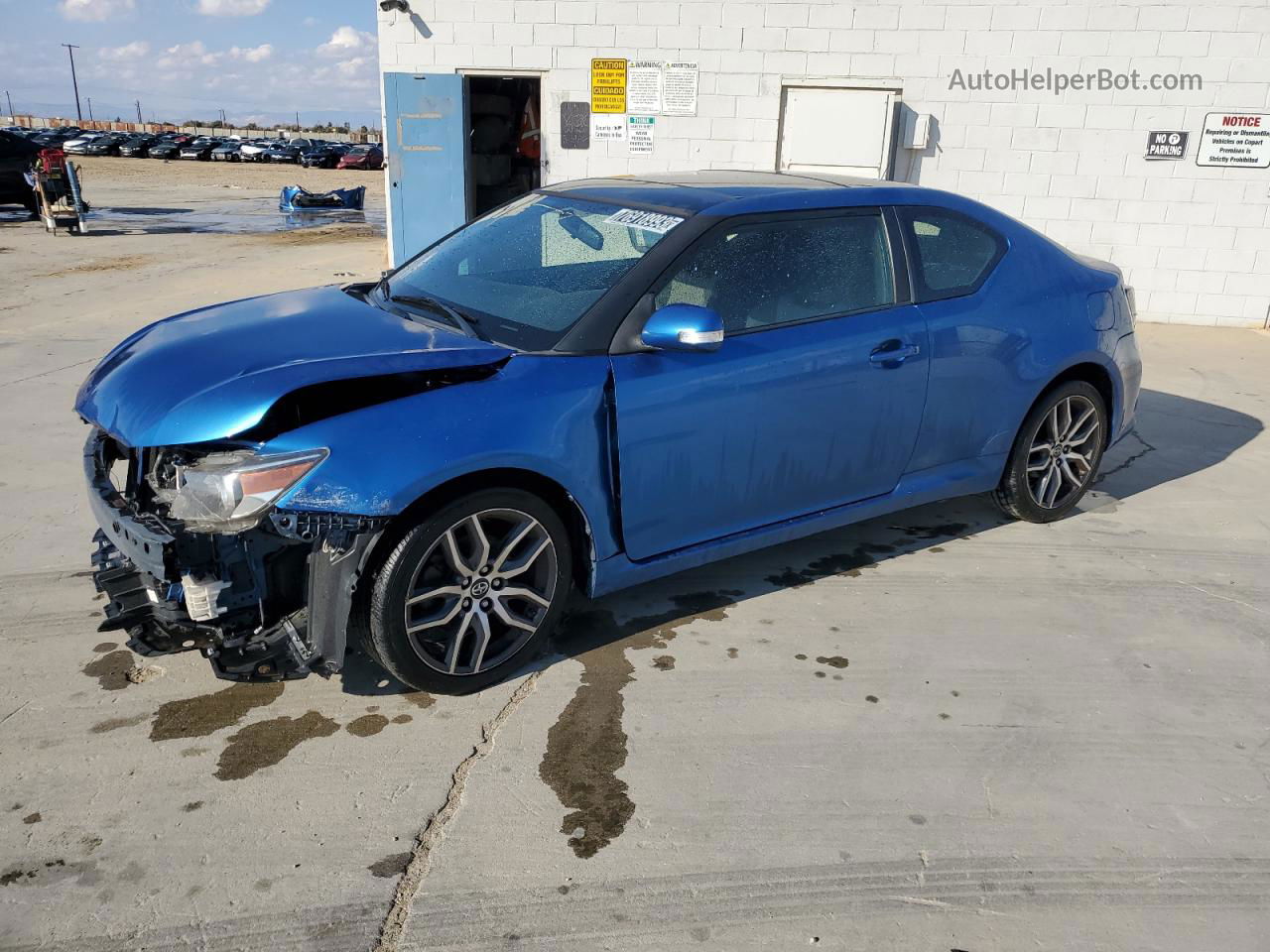 2015 Toyota Scion Tc Blue vin: JTKJF5C76FJ002565