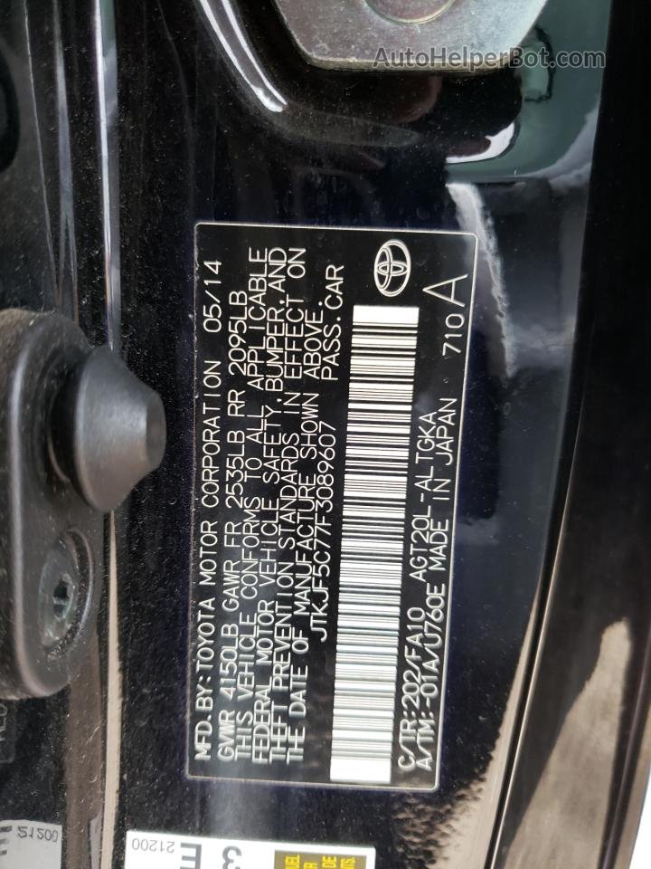 2015 Toyota Scion Tc  Black vin: JTKJF5C77F3089607