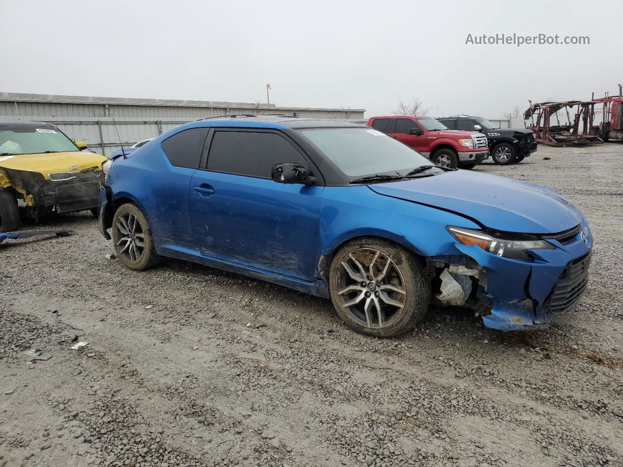 2015 Toyota Scion Tc  Blue vin: JTKJF5C78F3094850