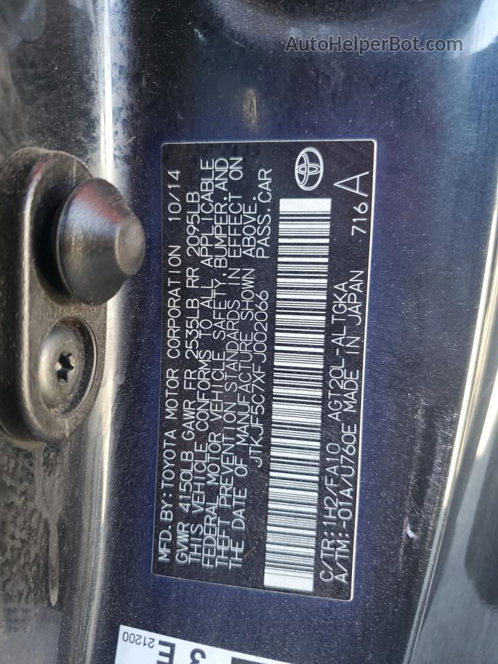 2015 Toyota Scion Tc  Charcoal vin: JTKJF5C7XFJ002066
