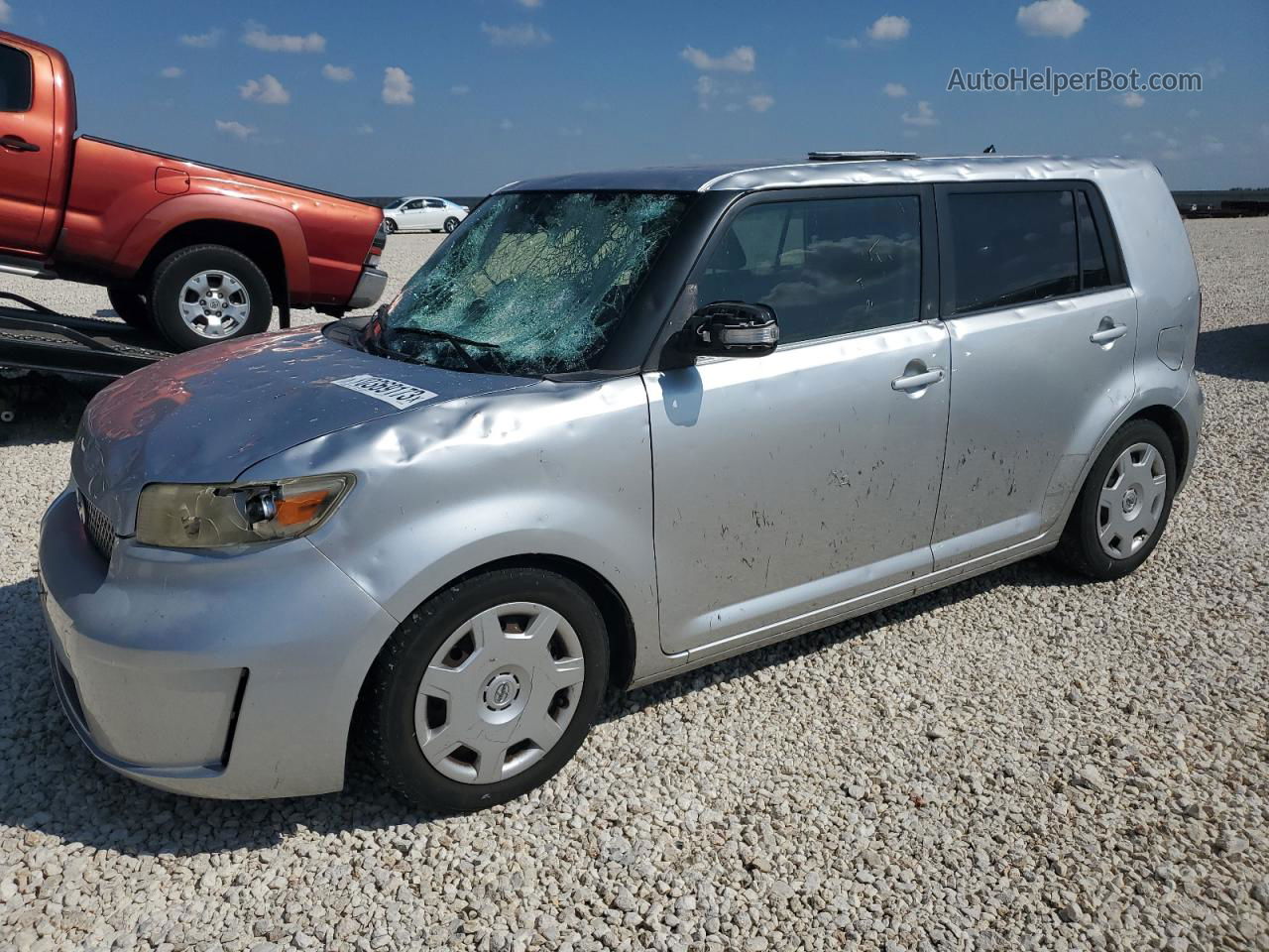 2008 Toyota Scion Xb Silver vin: JTLKE50E481039199