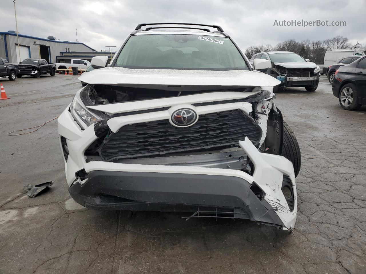 2019 Toyota Rav4 Xle Premium Белый vin: JTMA1RFV2KD509091