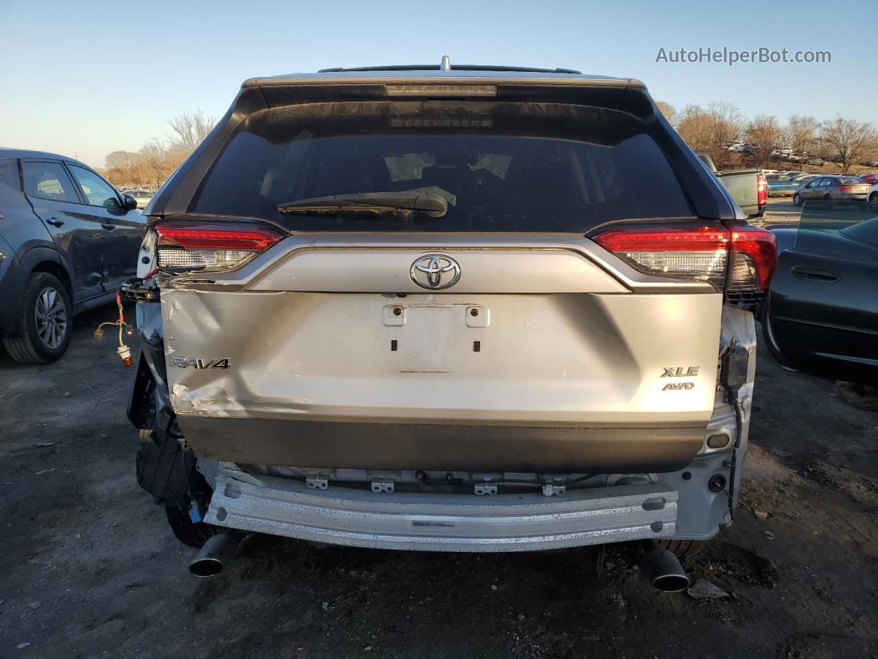 2019 Toyota Rav4 Xle Premium Silver vin: JTMA1RFV3KJ019972