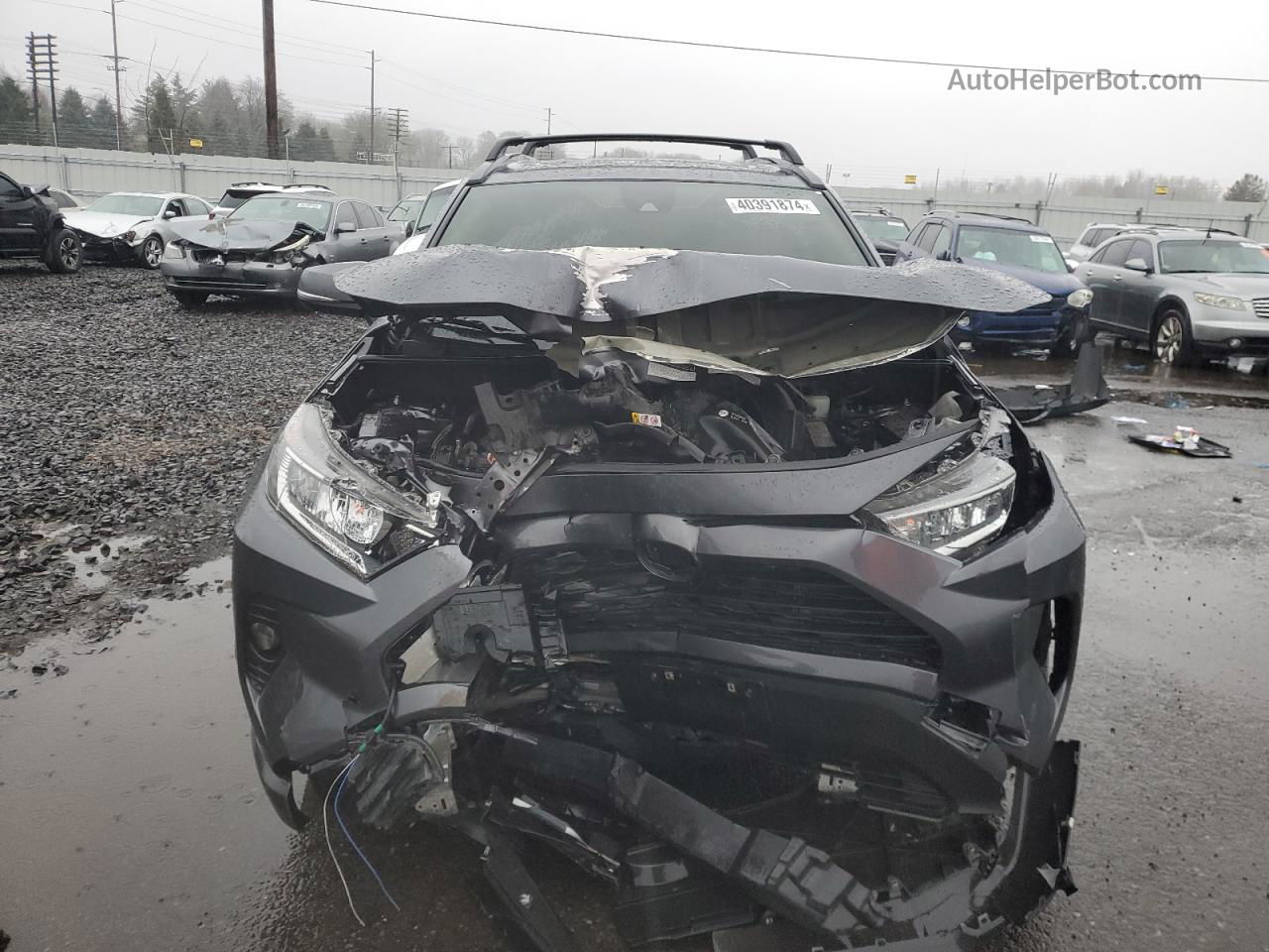 2019 Toyota Rav4 Xle Premium Угольный vin: JTMA1RFV8KD524016