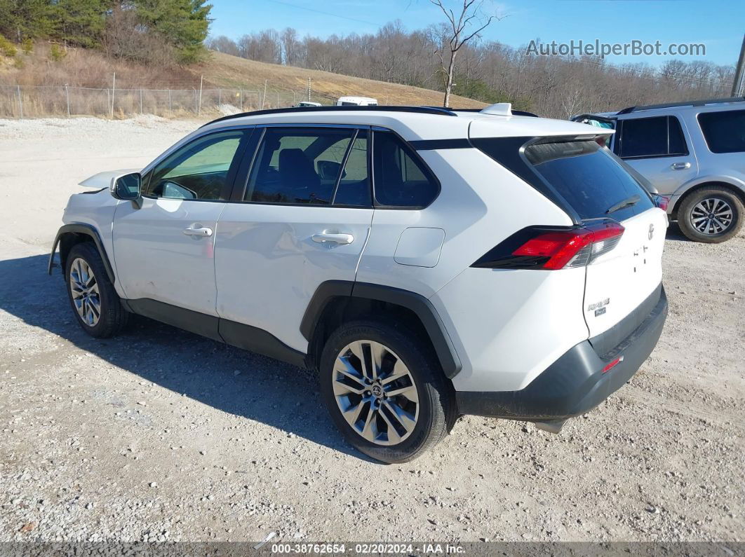 2019 Toyota Rav4 Xle Premium White vin: JTMA1RFVXKD515530