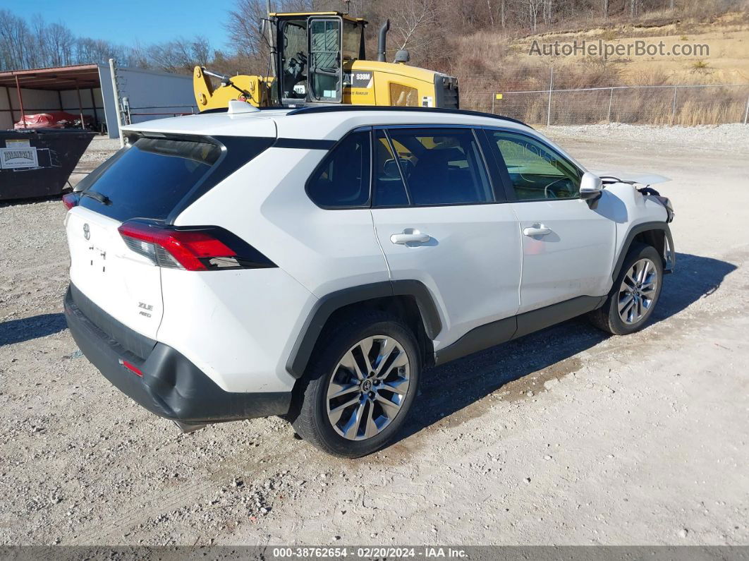 2019 Toyota Rav4 Xle Premium White vin: JTMA1RFVXKD515530