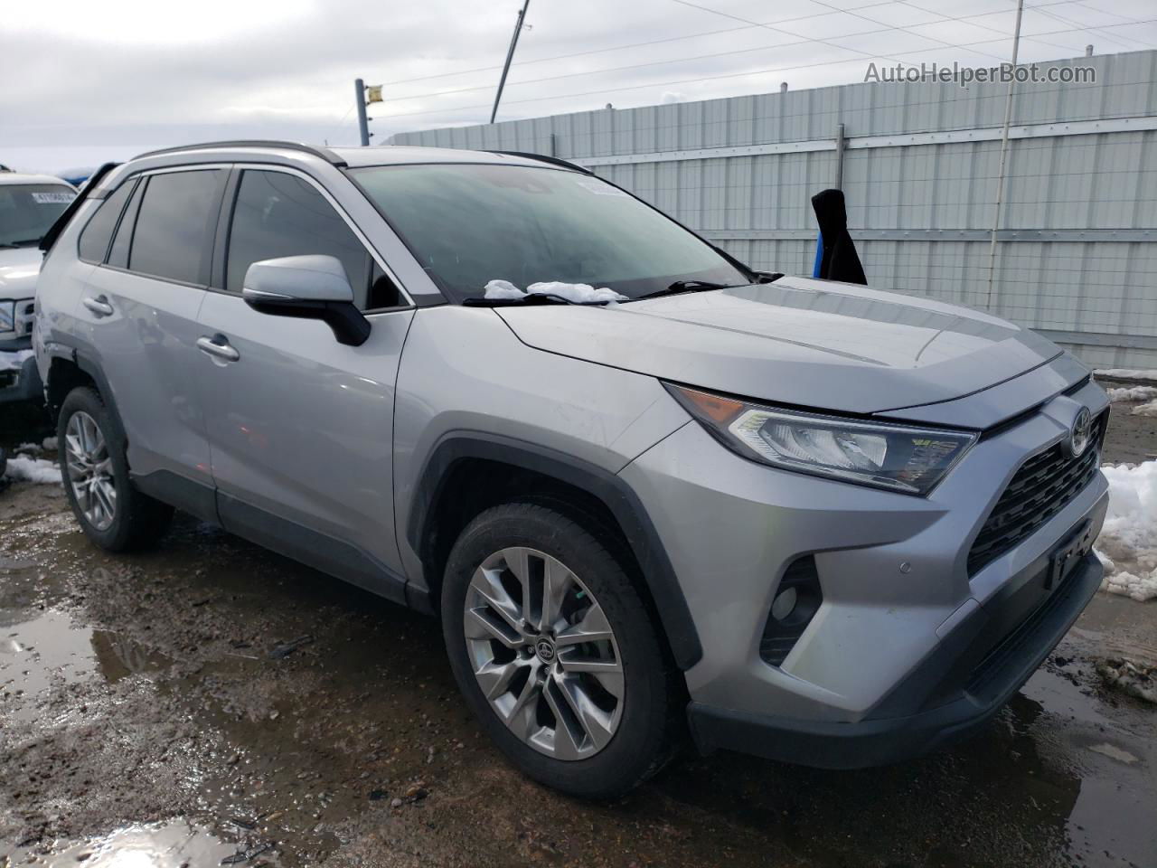 2019 Toyota Rav4 Xle Premium Silver vin: JTMA1RFVXKJ023291