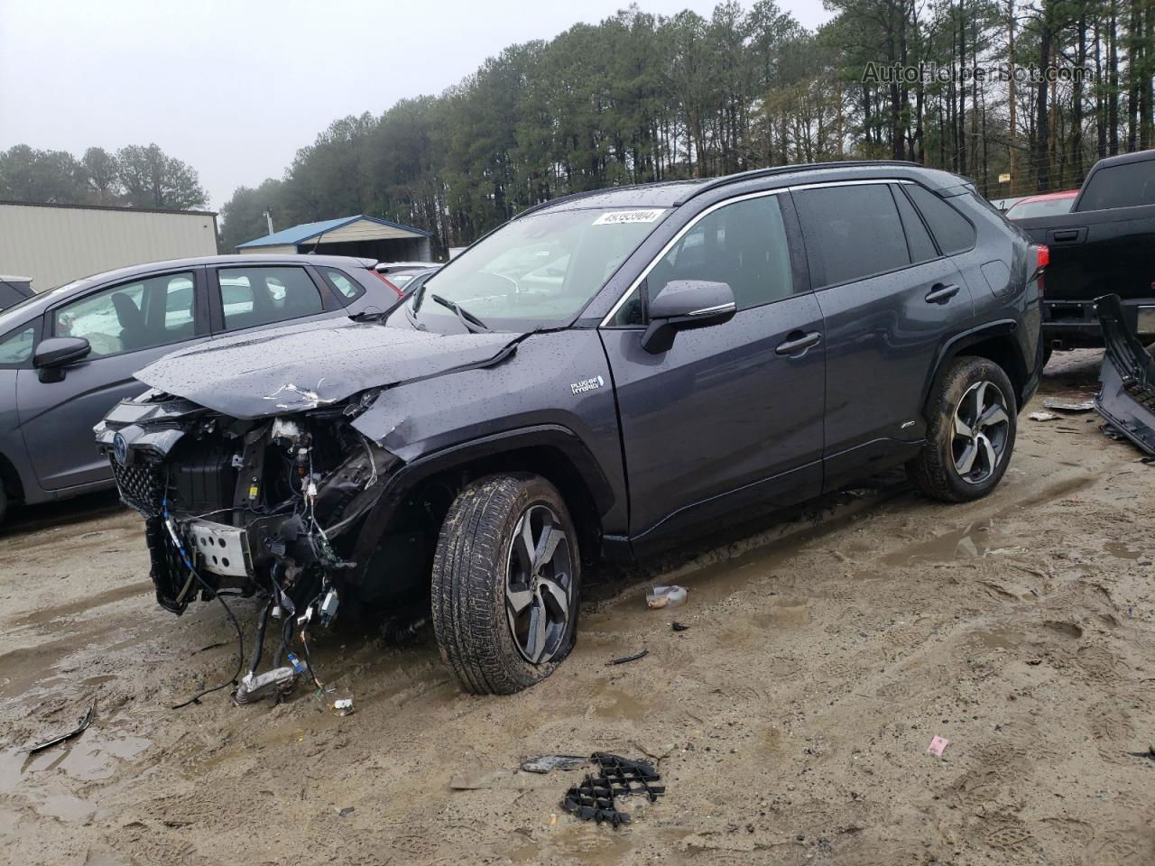 2021 Toyota Rav4 Prime Se Серый vin: JTMAB3FV2MD060136