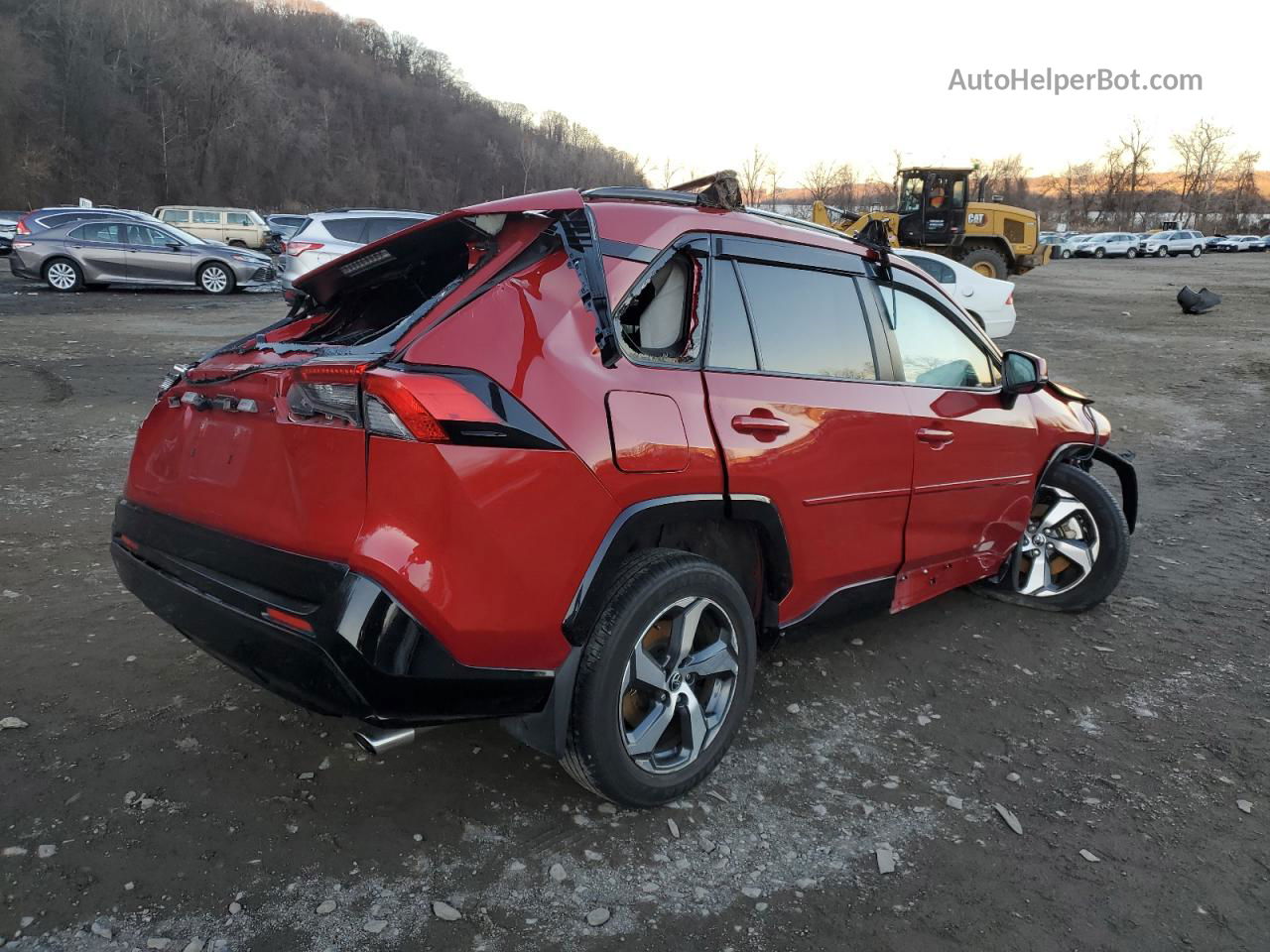 2021 Toyota Rav4 Prime Se Burgundy vin: JTMAB3FV2MD071346