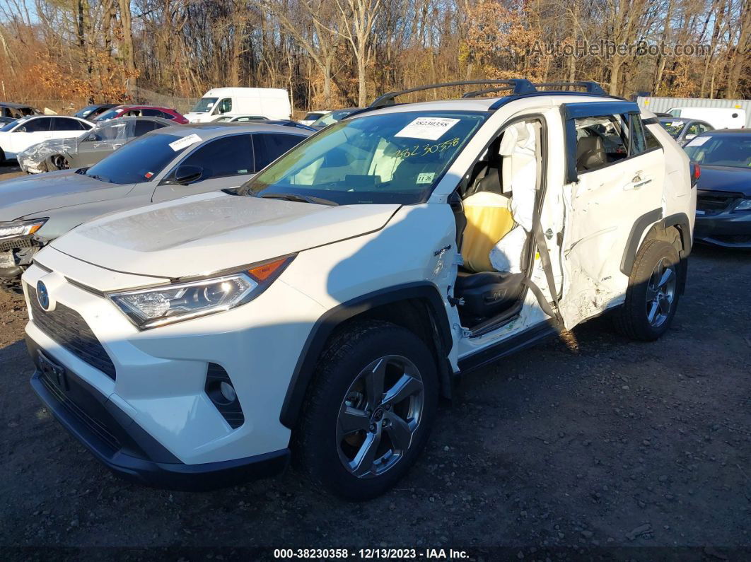 2021 Toyota Rav4 Xle Premium Hybrid White vin: JTMB6RFV3MD040375