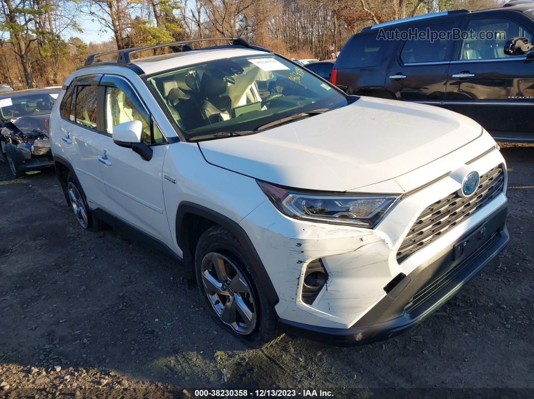 2021 Toyota Rav4 Xle Premium Hybrid White vin: JTMB6RFV3MD040375