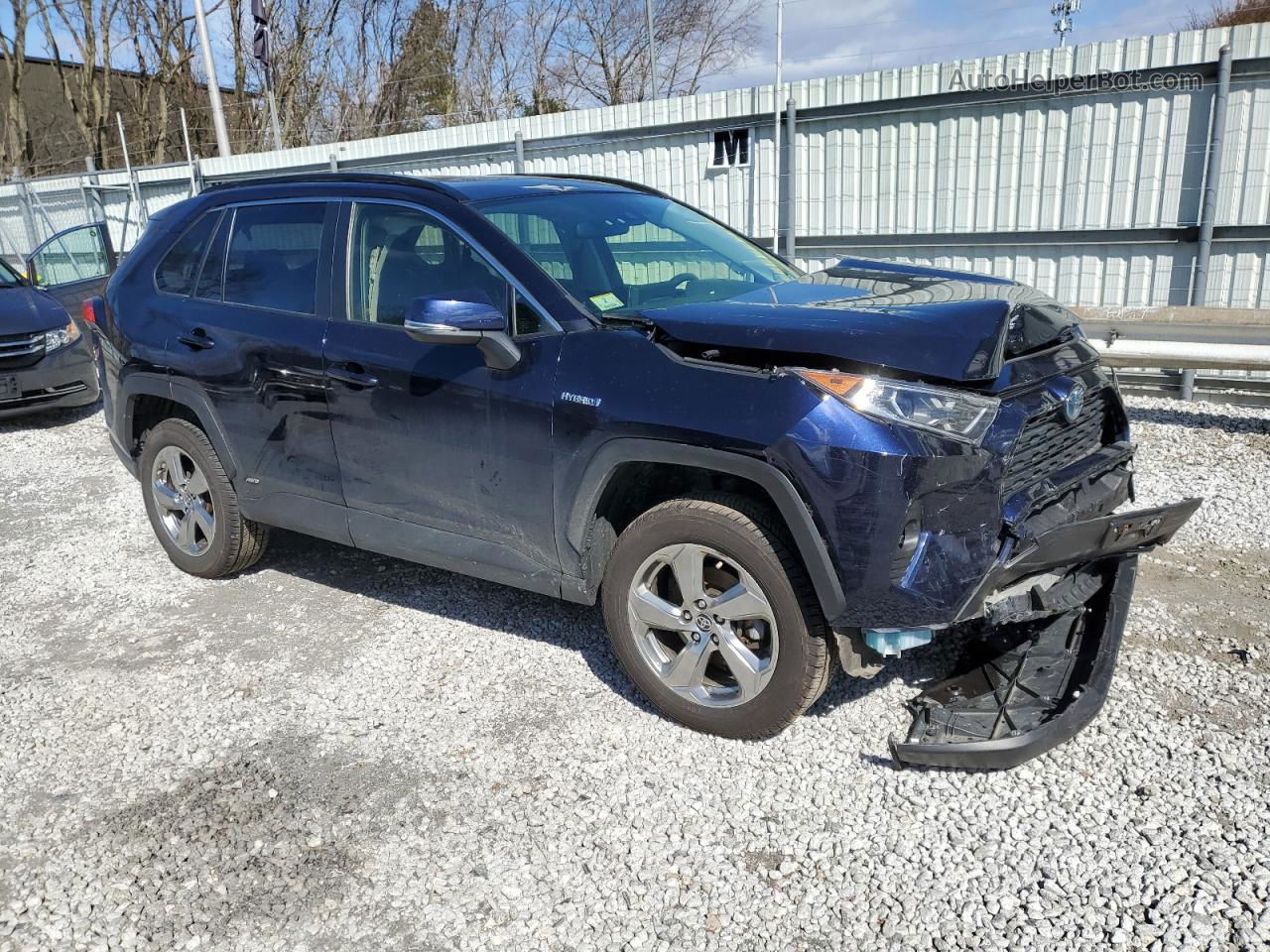 2021 Toyota Rav4 Xle Premium Blue vin: JTMB6RFV5MD010598