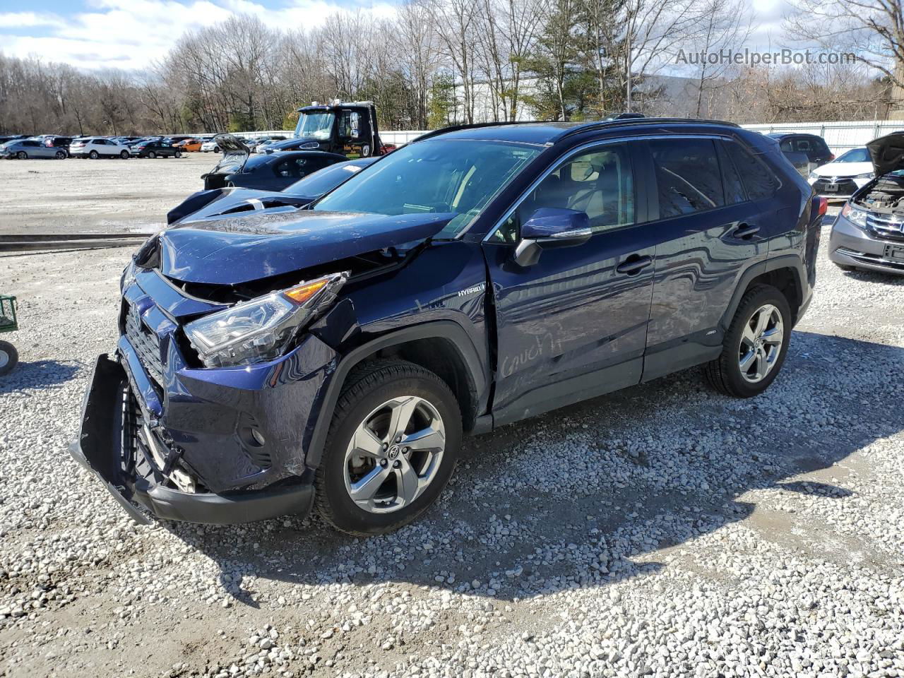 2021 Toyota Rav4 Xle Premium Blue vin: JTMB6RFV5MD010598