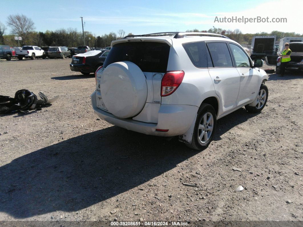 2007 Toyota Rav4 Limited White vin: JTMBD31V175122050