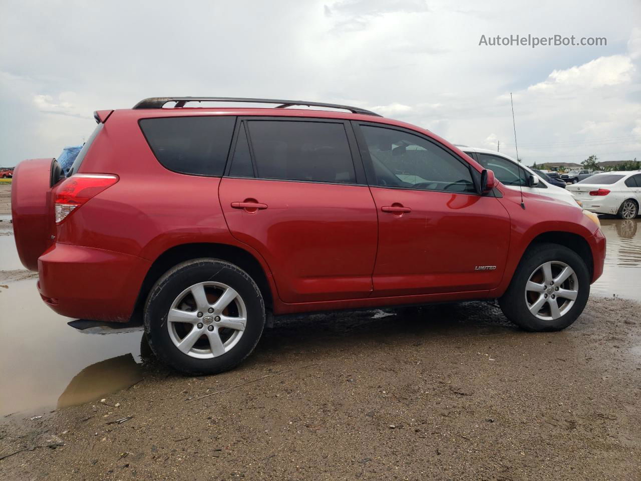 2007 Toyota Rav4 Limited Red vin: JTMBD31V176052043