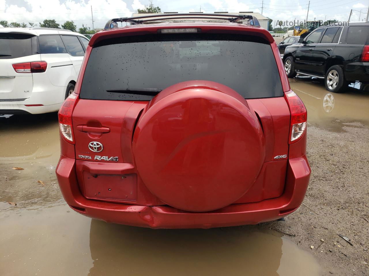 2007 Toyota Rav4 Limited Red vin: JTMBD31V176052043