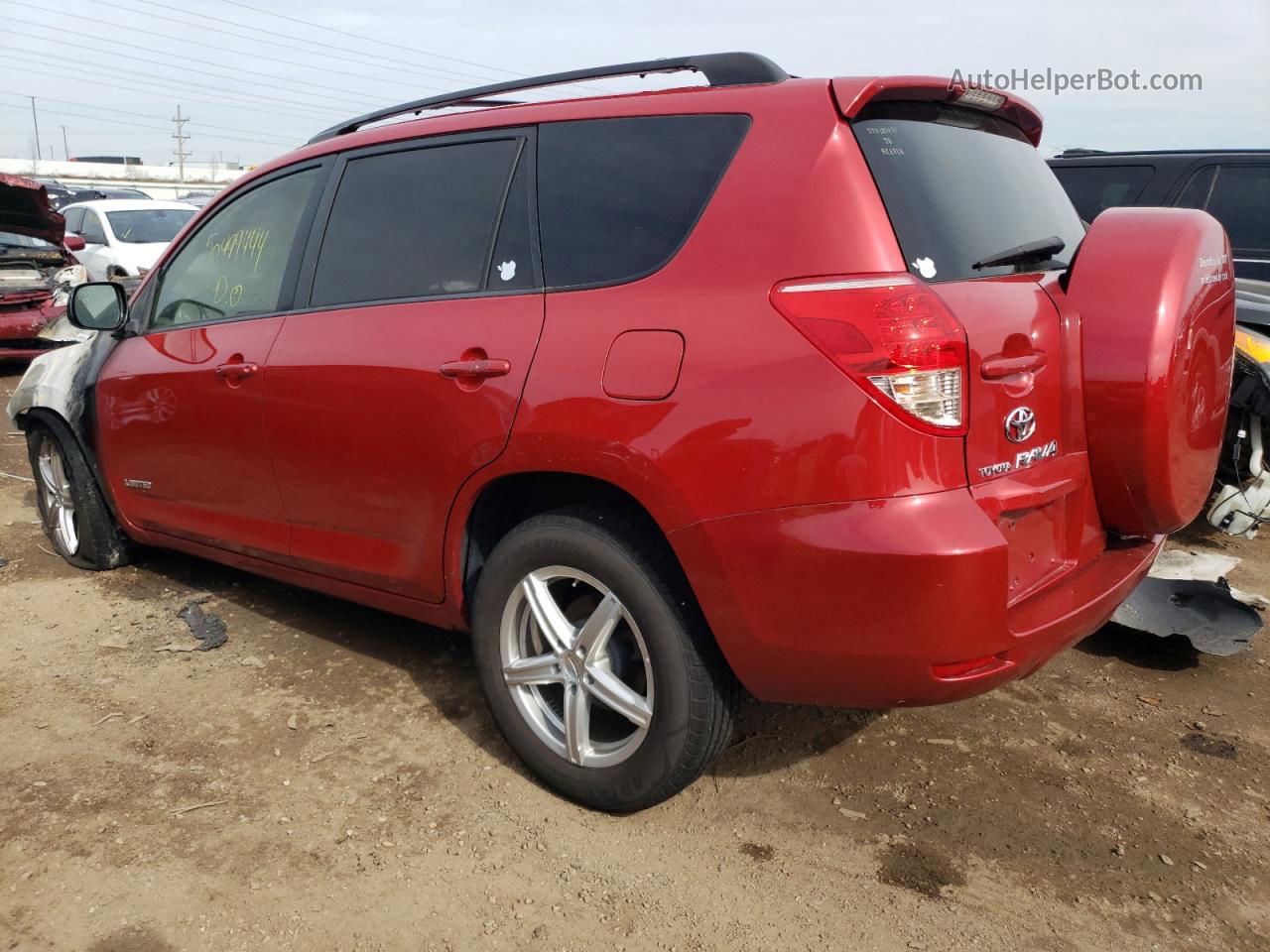 2007 Toyota Rav4 Limited Red vin: JTMBD31V275112918