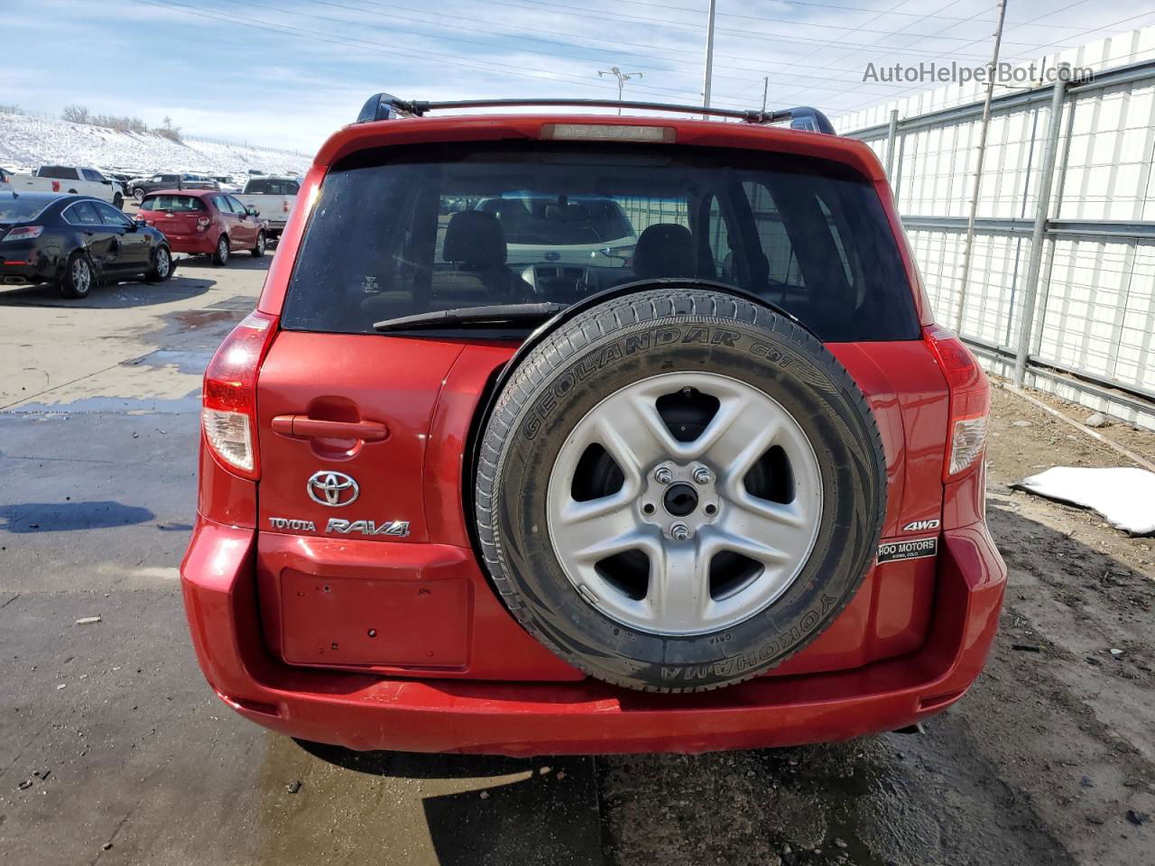 2007 Toyota Rav4 Limited Red vin: JTMBD31V375077211