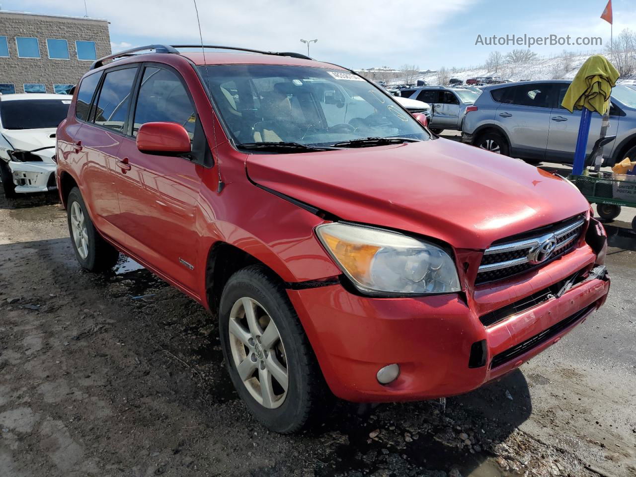 2007 Toyota Rav4 Limited Red vin: JTMBD31V375077211