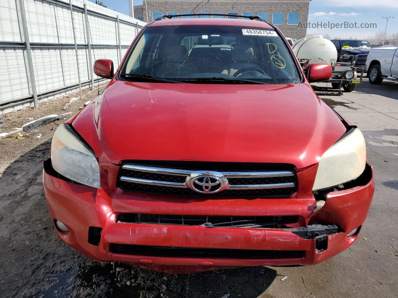 2007 Toyota Rav4 Limited Red vin: JTMBD31V375077211