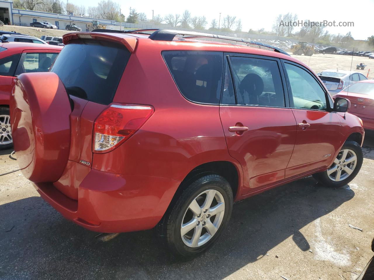 2007 Toyota Rav4 Limited Red vin: JTMBD31V375099886