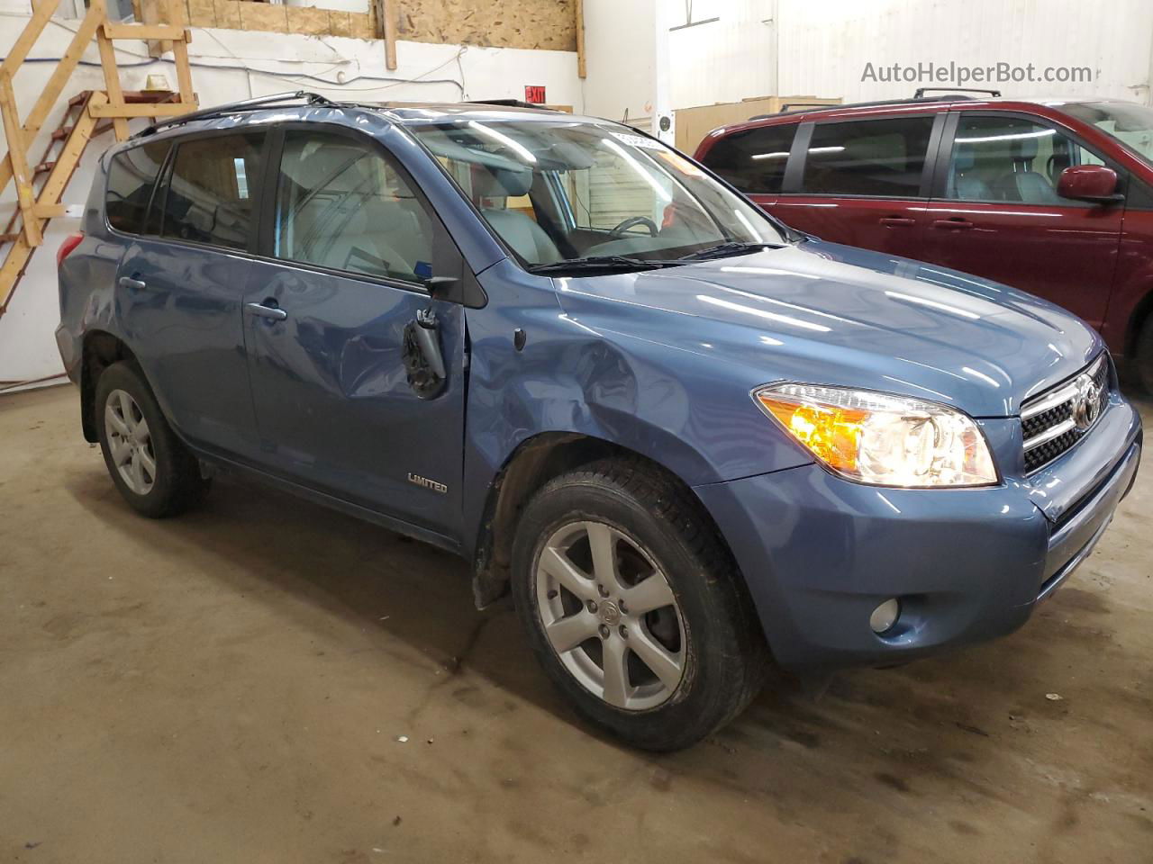 2007 Toyota Rav4 Limited Blue vin: JTMBD31V476046494