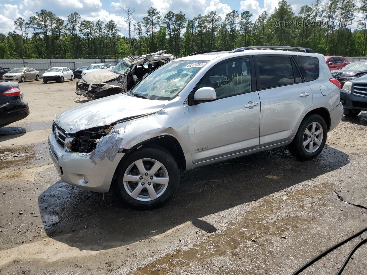 2007 Toyota Rav4 Limited Silver vin: JTMBD31V576041952