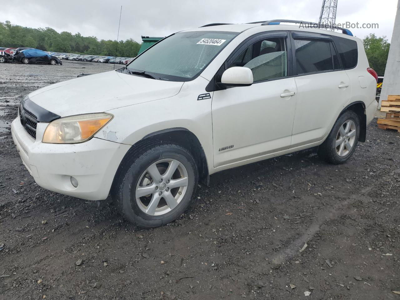 2007 Toyota Rav4 Limited White vin: JTMBD31V675076859