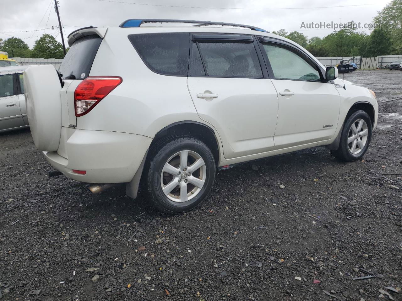 2007 Toyota Rav4 Limited White vin: JTMBD31V675076859