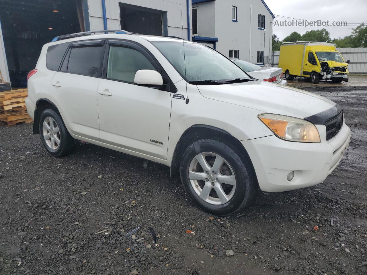 2007 Toyota Rav4 Limited White vin: JTMBD31V675076859