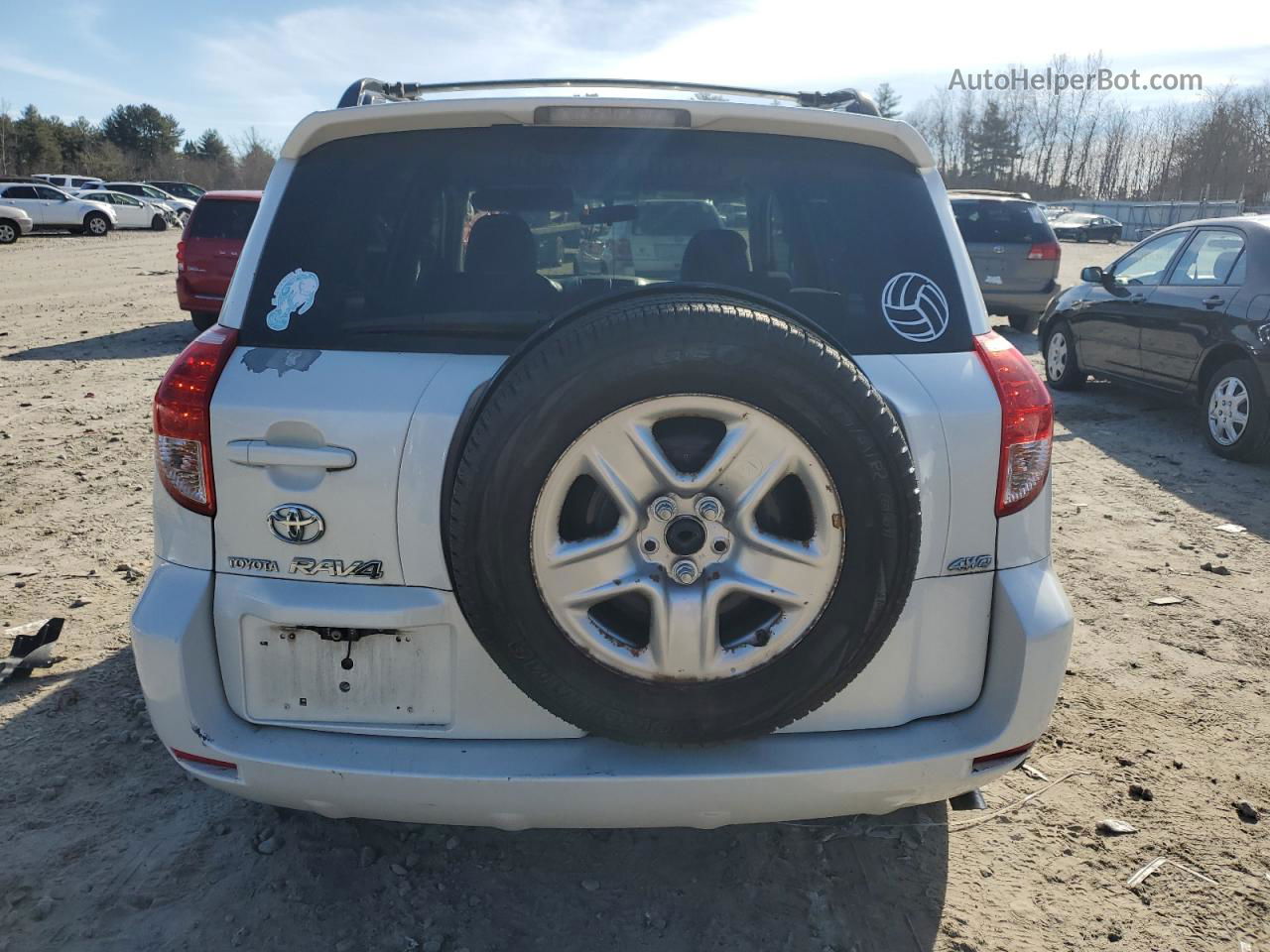 2007 Toyota Rav4 Limited White vin: JTMBD31V675090258