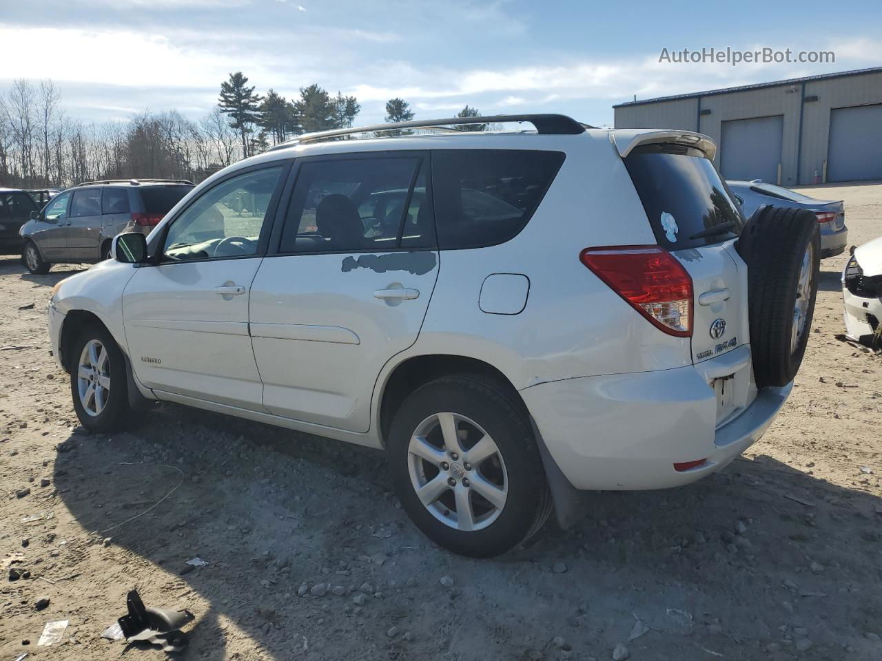 2007 Toyota Rav4 Limited White vin: JTMBD31V675090258