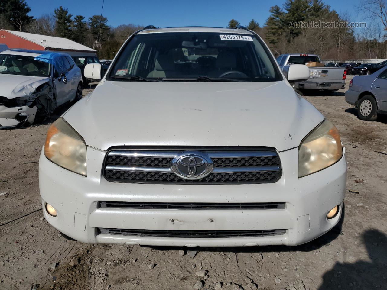 2007 Toyota Rav4 Limited White vin: JTMBD31V675090258