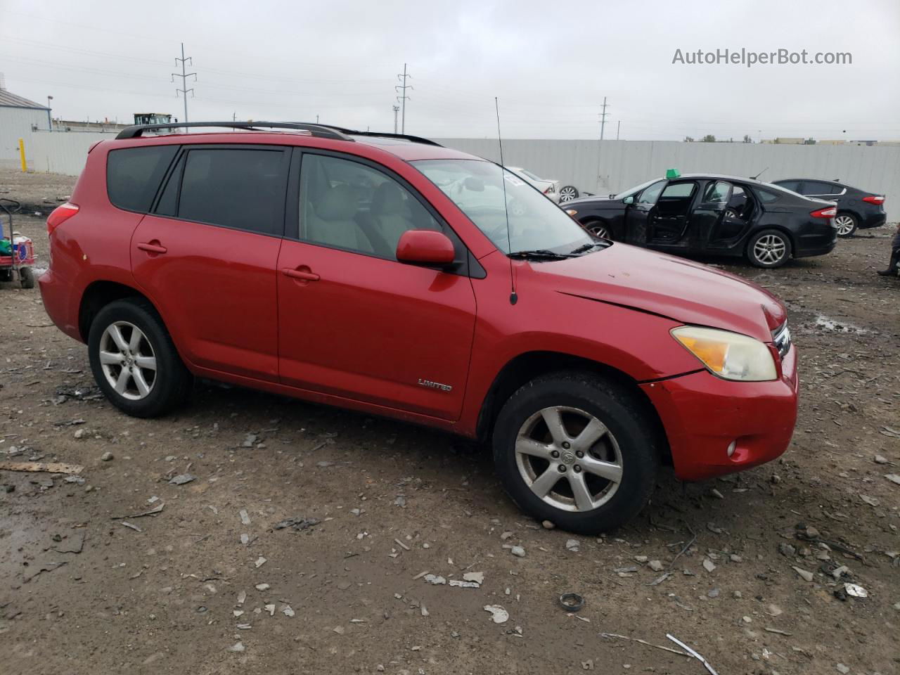 2007 Toyota Rav4 Limited Red vin: JTMBD31V676042950