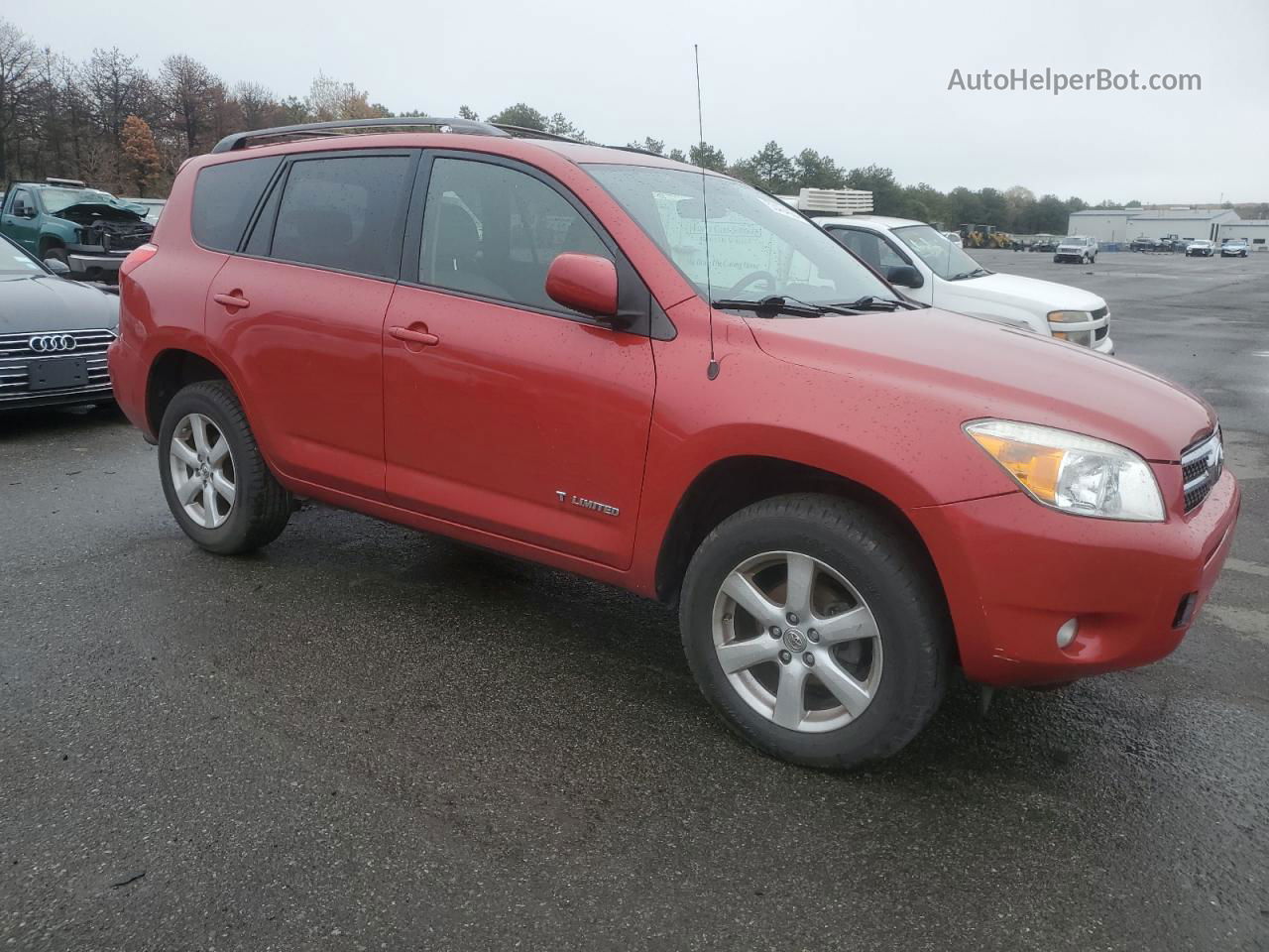 2007 Toyota Rav4 Limited Red vin: JTMBD31V775122571