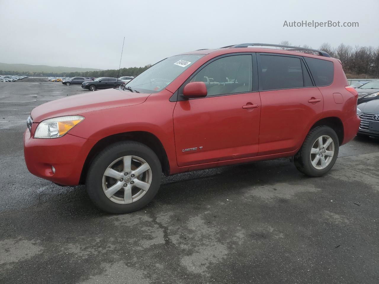 2007 Toyota Rav4 Limited Красный vin: JTMBD31V775122571