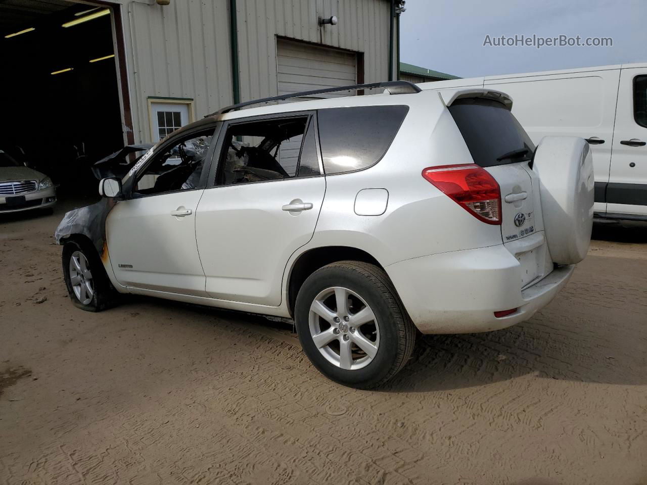 2007 Toyota Rav4 Limited White vin: JTMBD31V875101521