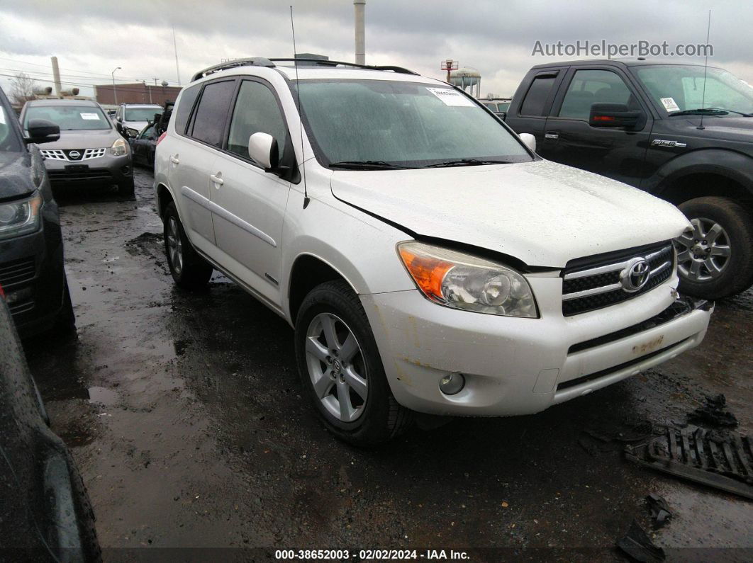 2007 Toyota Rav4 Limited White vin: JTMBD31V875115693