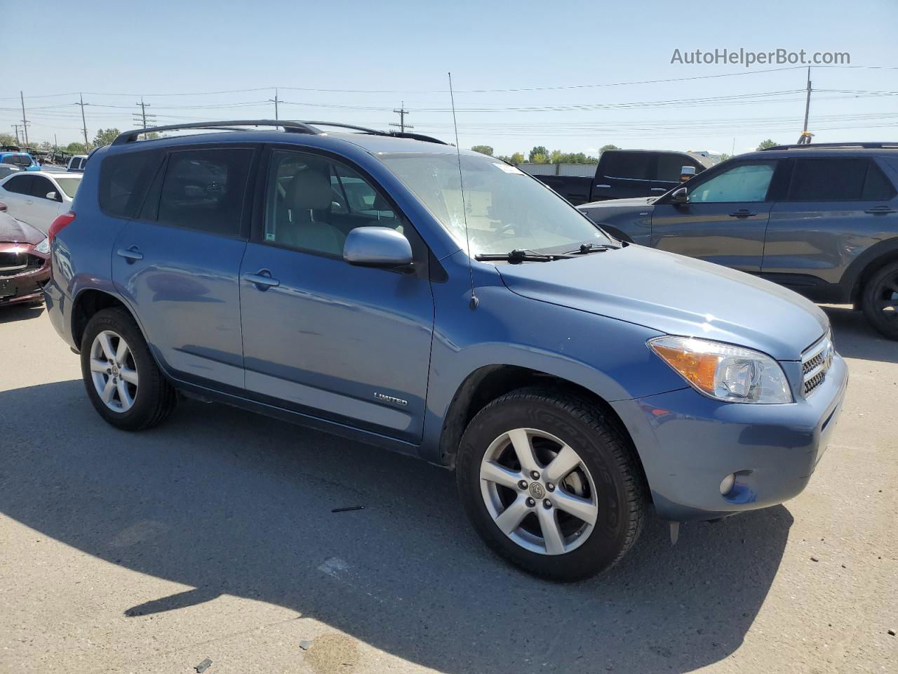 2007 Toyota Rav4 Limited Синий vin: JTMBD31V975055889