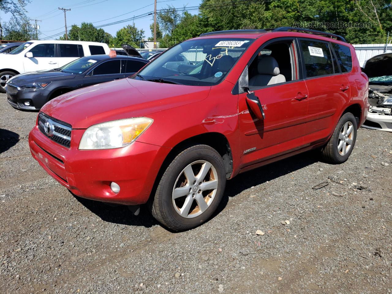 2007 Toyota Rav4 Limited Red vin: JTMBD31VX76041400