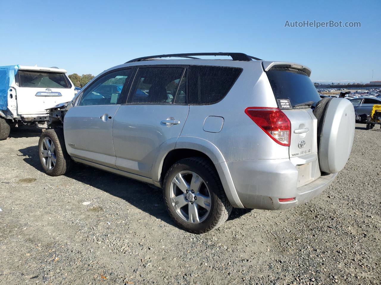 2007 Toyota Rav4 Sport White vin: JTMBD32V375063825