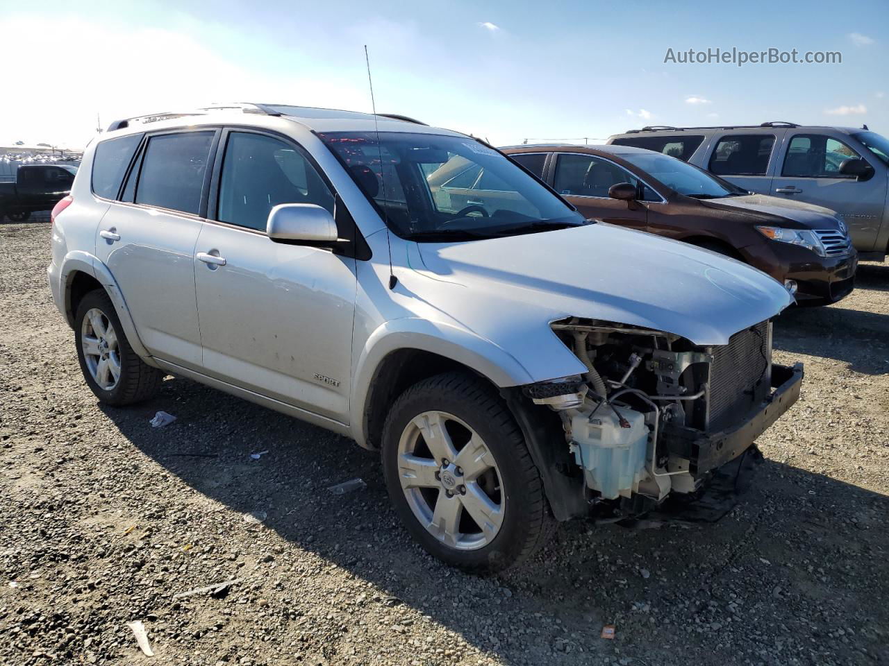 2007 Toyota Rav4 Sport White vin: JTMBD32V375063825