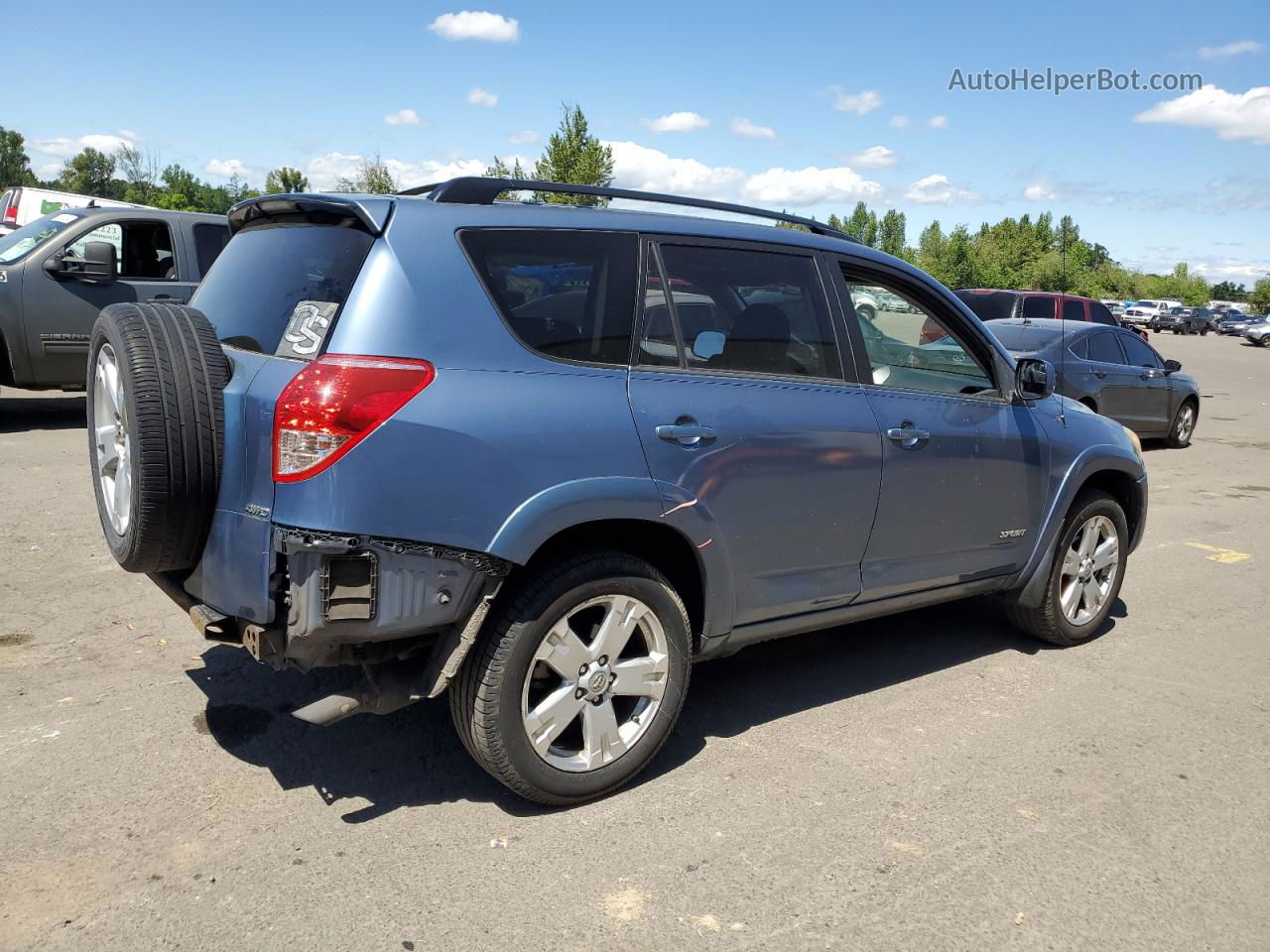 2007 Toyota Rav4 Sport Blue vin: JTMBD32V375070533