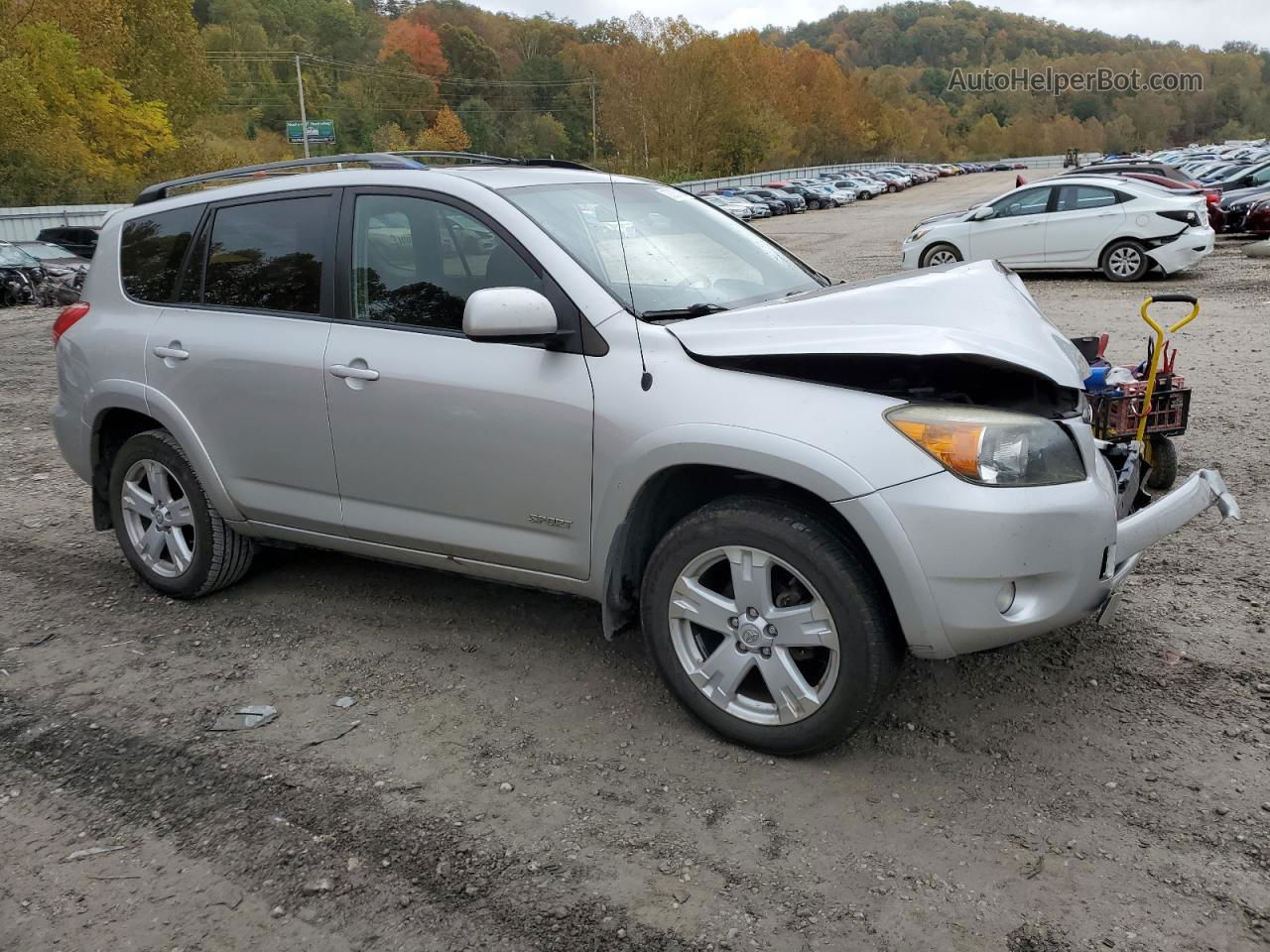 2007 Toyota Rav4 Sport Silver vin: JTMBD32V575120185