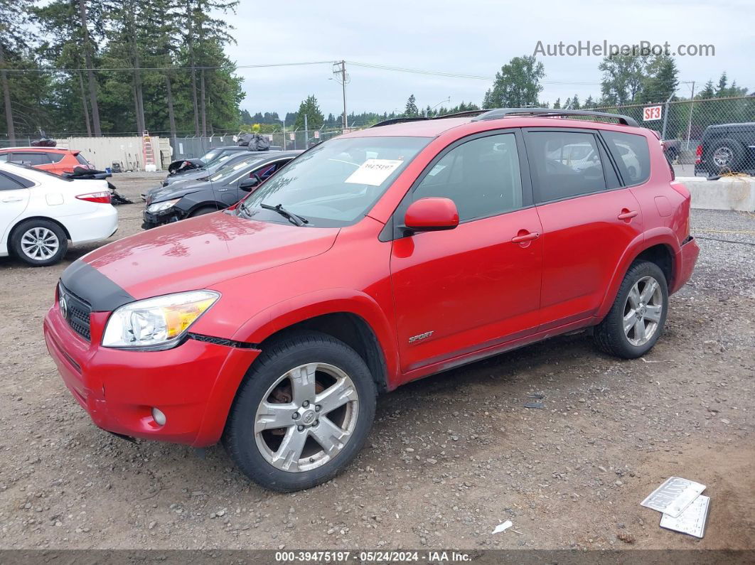 2007 Toyota Rav4 Sport Red vin: JTMBD32V875092494