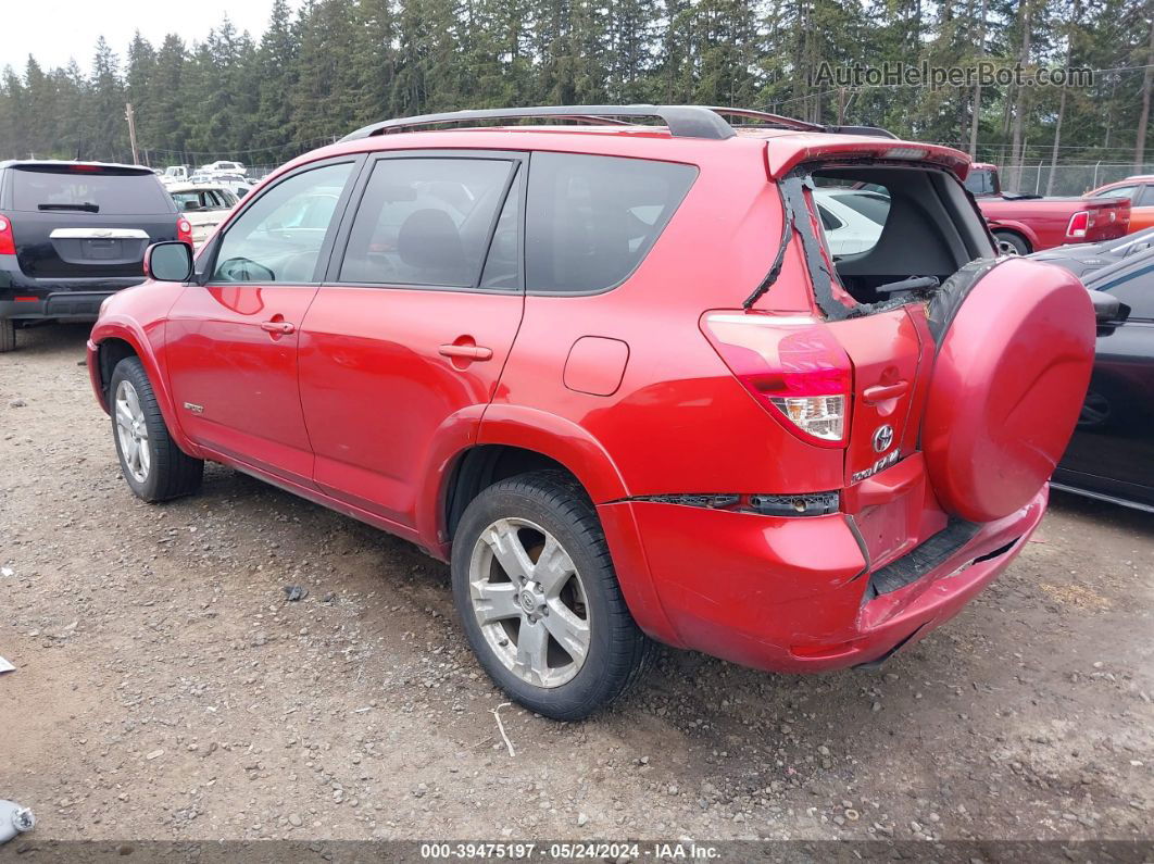 2007 Toyota Rav4 Sport Red vin: JTMBD32V875092494