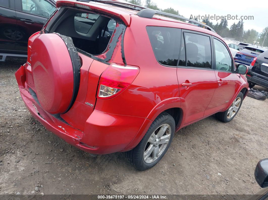 2007 Toyota Rav4 Sport Red vin: JTMBD32V875092494