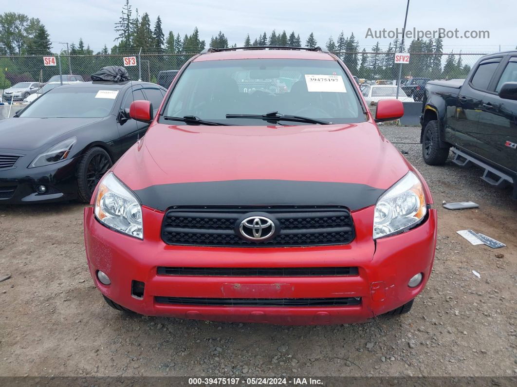 2007 Toyota Rav4 Sport Red vin: JTMBD32V875092494