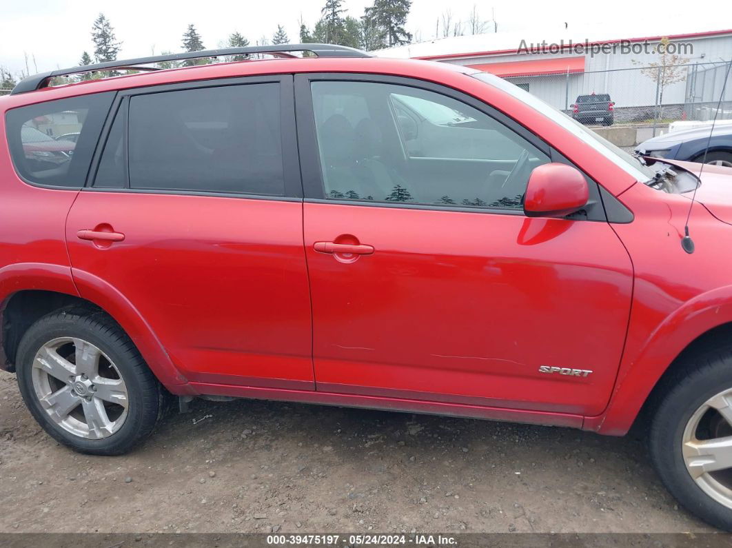 2007 Toyota Rav4 Sport Red vin: JTMBD32V875092494